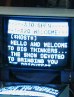 Teleprompter screen saying Welcome...