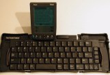 Palm III with unfolded keyboard
