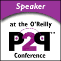 Logo: Speaker at the O'Reilly P2P Conference