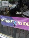 Internet Inside sign in purple
