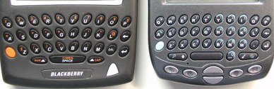 Small QWERTY keyboards of both devices