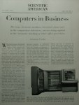 First page of article with a picture of an IBM 701 computer
