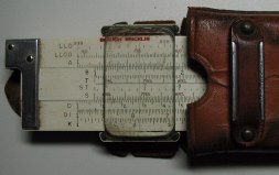 Slide rule with my father's name stamped on it