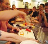 Cutting the cake