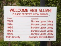 Welcome HBS Alumni sign